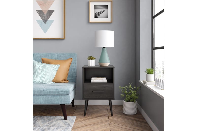 Elport Sidobord - Svart - Möbler - Bord & matgrupper - Avlastningsbord - Lampbord