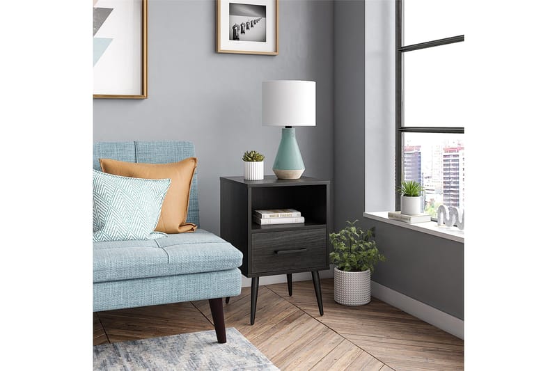 Elport Sidobord - Svart - Möbler - Bord & matgrupper - Avlastningsbord - Lampbord