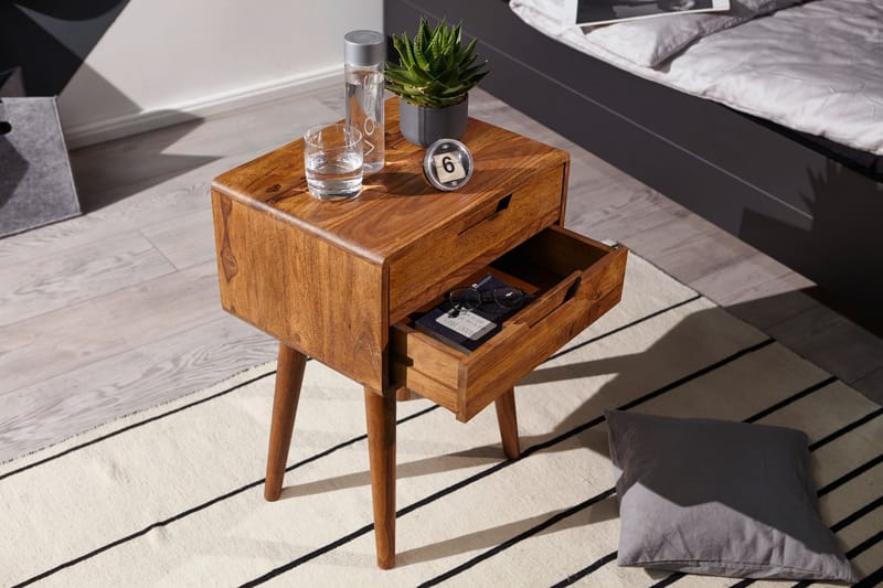 Eshott Sängbord 47 cm - Trä/natur - Lampbord - Brickbord & småbord