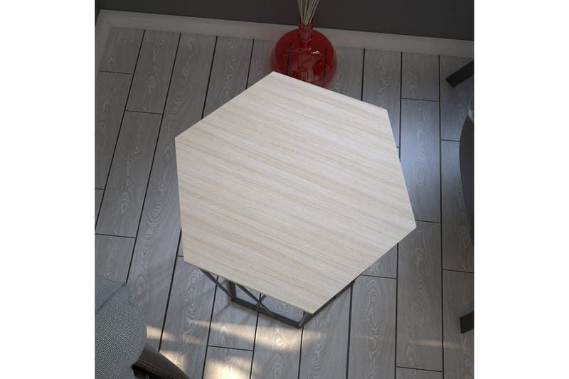 Falan Sidobord 40 cm Hexagon - Grå - Möbler - Bord & matgrupper - Avlastningsbord - Lampbord