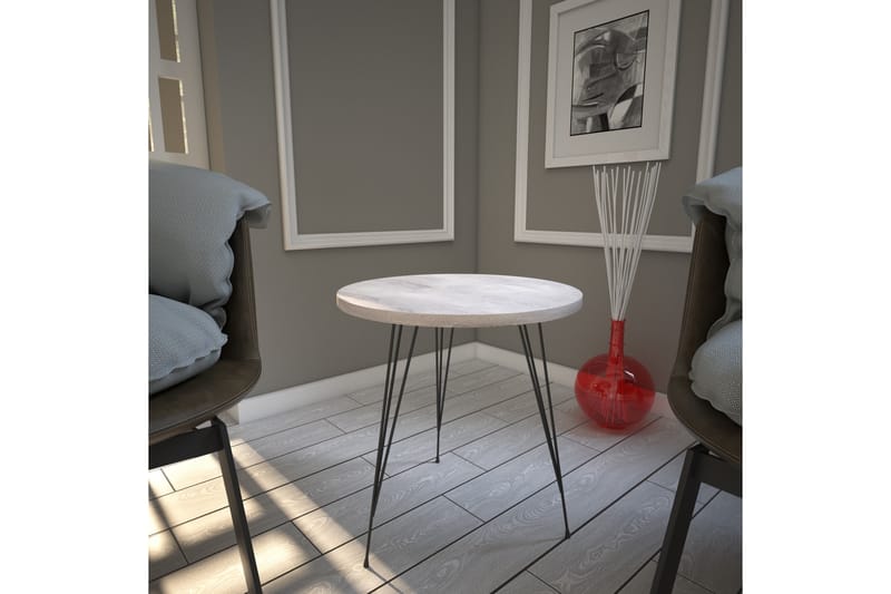 Falan Sidobord 40 cm - Vit - Möbler - Bord & matgrupper - Avlastningsbord - Lampbord