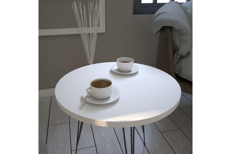 Falan Sidobord 40 cm - Vit - Möbler - Bord & matgrupper - Avlastningsbord - Lampbord