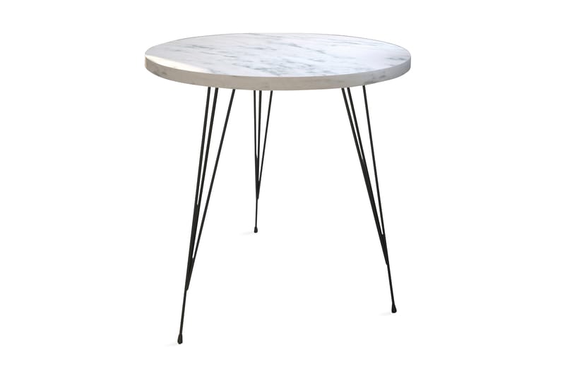 Falan Sidobord 40 cm - Vit/Svart - Möbler - Bord & matgrupper - Avlastningsbord - Lampbord