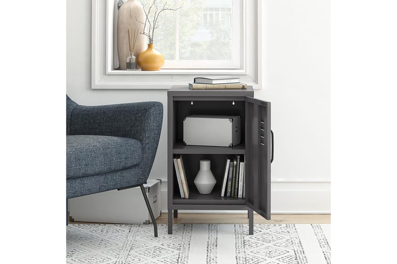 Franklin Sidobord 38x40 cm Grå - Dorel Home - Möbler - Bord & matgrupper - Avlastningsbord - Lampbord