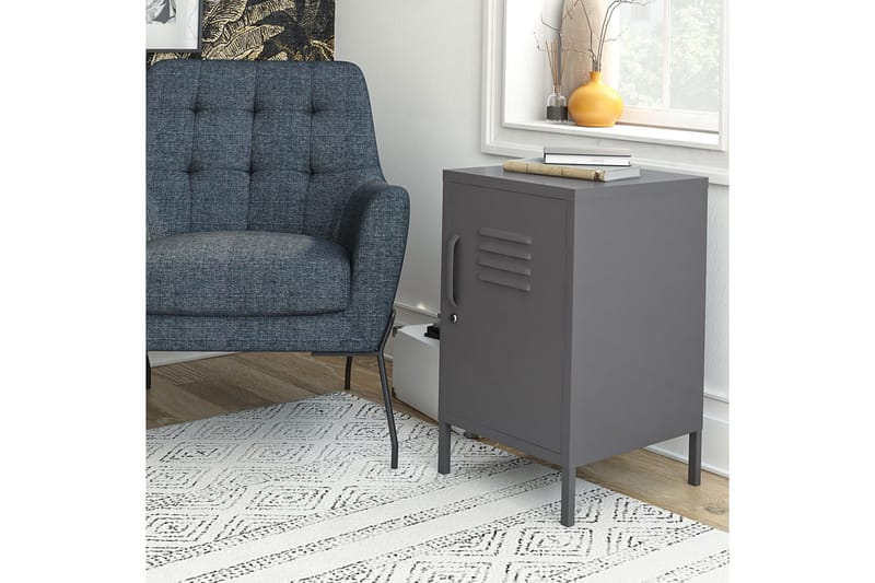 Franklin Sidobord 38x40 cm Grå - Dorel Home - Möbler - Bord & matgrupper - Avlastningsbord - Lampbord
