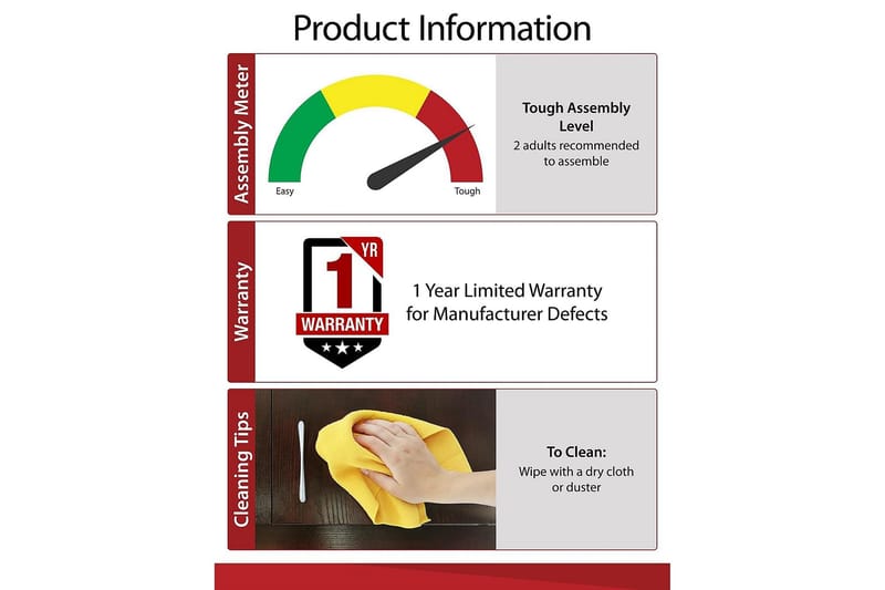 Franklin Sidobord 56 cm 2 Lådor Grå - Dorel Home - Möbler - Bord & matgrupper - Avlastningsbord - Lampbord