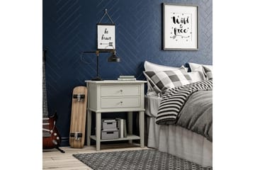 Franklin Sidobord 56 cm Vit - Dorel Home - Möbler - Bord & matgrupper - Avlastningsbord - Lampbord