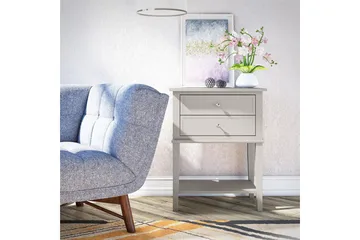 Franklin Sidobord 56x39 cm Beige - Queer Eye - Möbler - Bord & matgrupper - Avlastningsbord - Lampbord