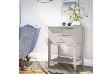 Franklin Sidobord 56x39 cm Beige - Queer Eye - Möbler - Bord & matgrupper - Avlastningsbord - Lampbord