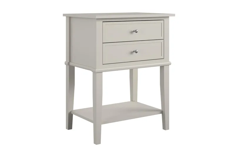 Franklin Sidobord 56x39 cm Beige - Queer Eye - Möbler - Bord & matgrupper - Avlastningsbord - Lampbord