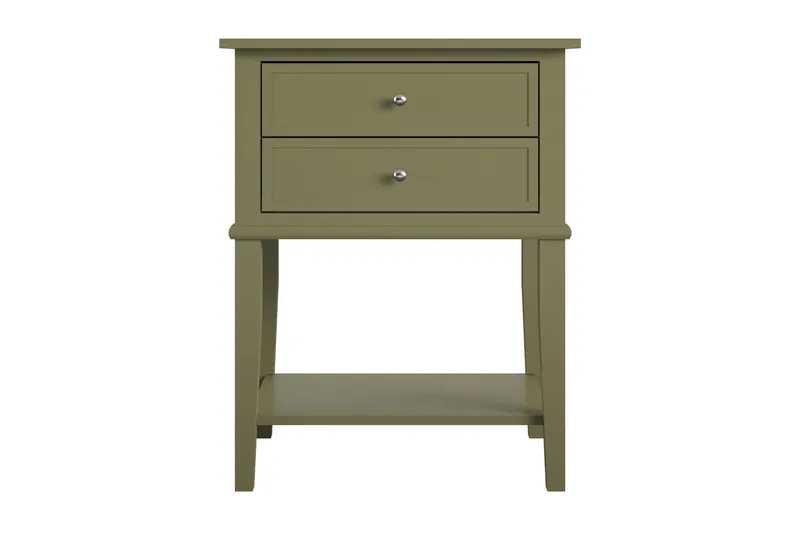 Franklin Sidobord 56x39 cm Olivgrön - Queer Eye - Möbler - Bord & matgrupper - Avlastningsbord - Lampbord