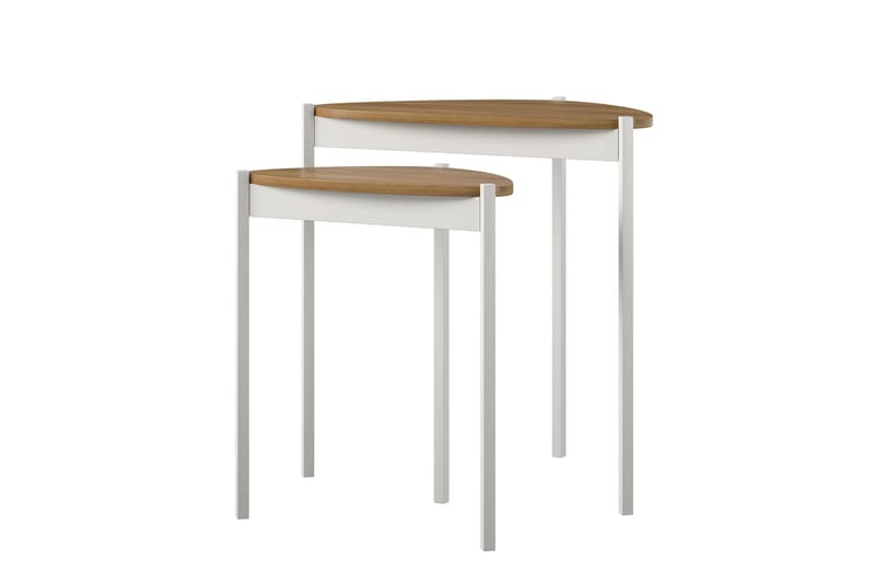 Genadi Sidobord - Vit - Möbler - Bord & matgrupper - Avlastningsbord - Lampbord