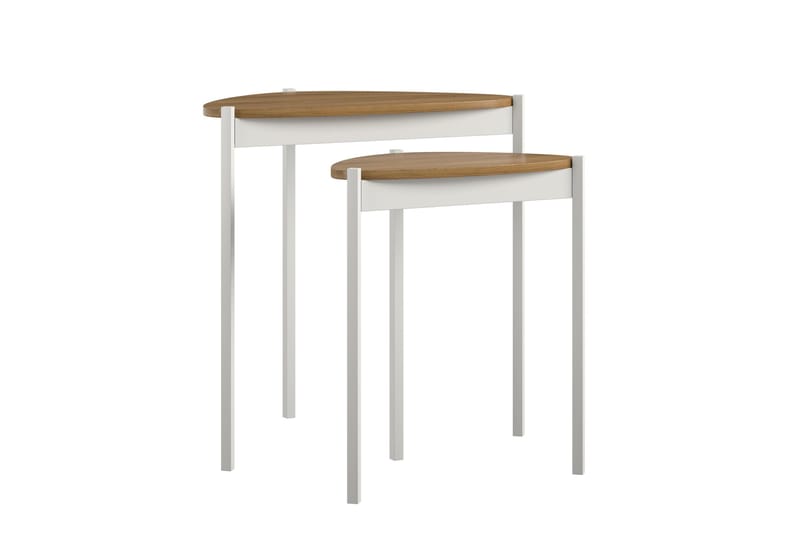 Genadi Sidobord - Vit - Möbler - Bord & matgrupper - Avlastningsbord - Lampbord