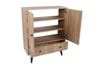 Gibia Sidobord 90 cm - Natur/Svart - Möbler - Bord & matgrupper - Avlastningsbord - Lampbord
