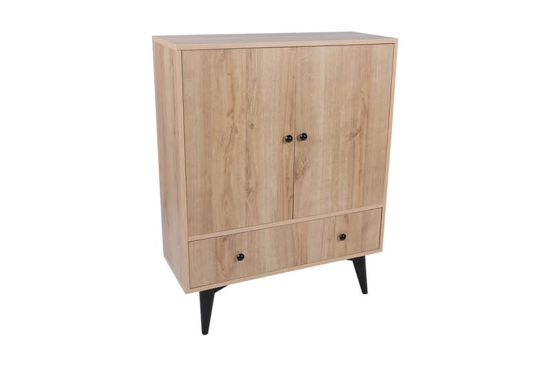 Gibia Sidobord 90 cm - Natur/Svart - Möbler - Bord & matgrupper - Avlastningsbord - Lampbord