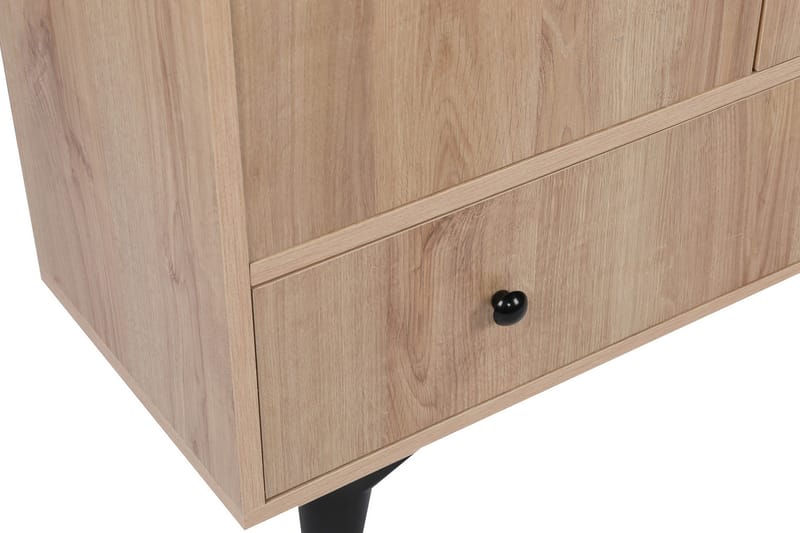 Gibia Sidobord 90 cm - Natur/Svart - Möbler - Bord & matgrupper - Avlastningsbord - Lampbord