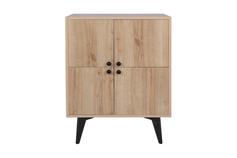 Harbiyes Sidobord 70 cm, Natur/Svart