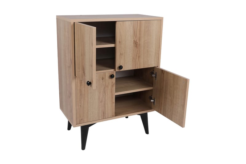 Harbiyes Sidobord 70 cm - Natur/Svart - Möbler - Bord & matgrupper - Avlastningsbord - Lampbord