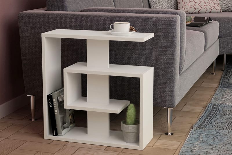 Homitis Sidobord Labyrint - Vit - Möbler - Bord & matgrupper - Avlastningsbord - Lampbord