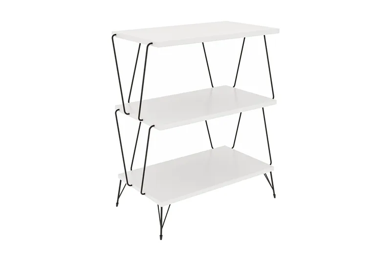 Igazz Sidobord 48 cm - Vit/Svart - Möbler - Bord & matgrupper - Avlastningsbord - Lampbord