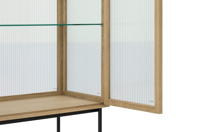 Jelric Vitrinskåp 80 cm - Natur - Lampbord - Brickbord & småbord