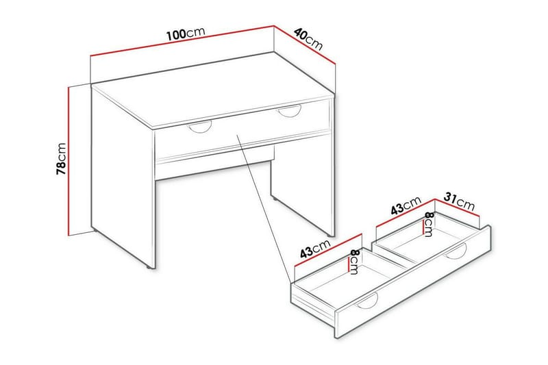 Kintore Sidobord 100 cm - Svart - Möbler - Bord & matgrupper - Avlastningsbord - Lampbord