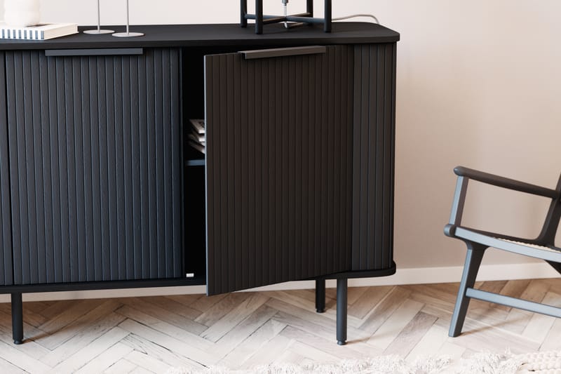 Kopparbo Sideboard - Svart trä - Sideboard & skänk