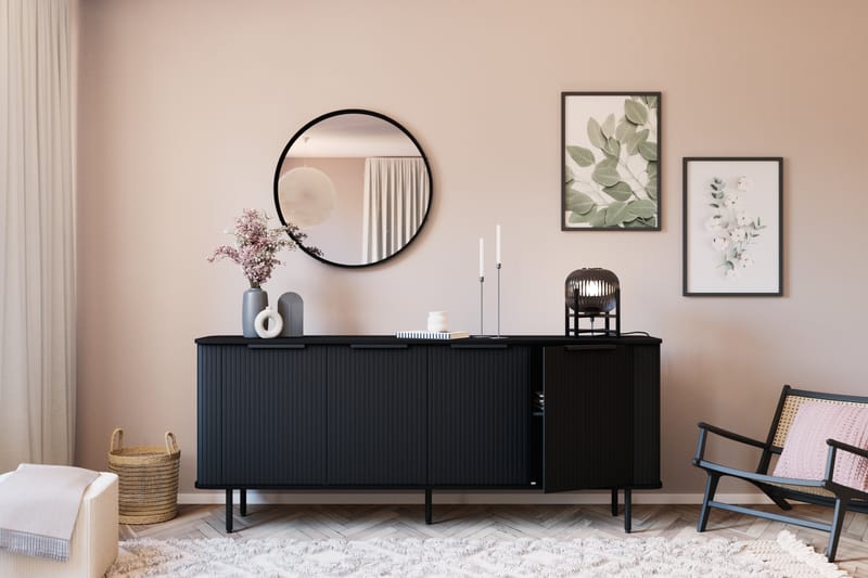 Kopparbo Sideboard - Svart trä - Sideboard & skänk