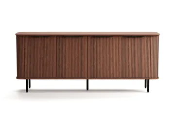 Kopparbo Sideboard med Förvaring Ribbad - Mörkbrunt / Valnöt / Trä - Förvaring - Förvaringsmöbler - Sideboard & skänk