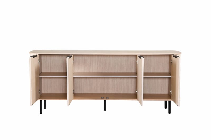 Kopparbo Sideboard Vitlaserad Ek - Ljust vitlaserat ekträ - Sideboard & skänk