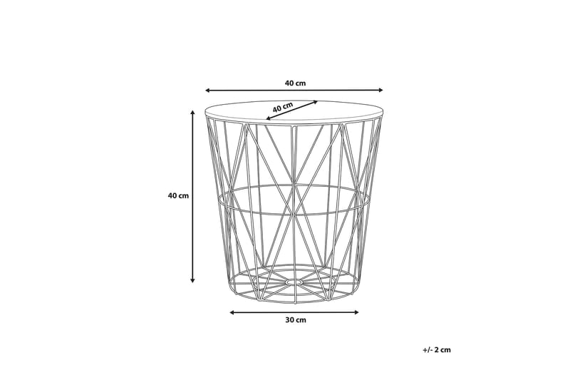 Lanark Sidobord 40 cm - Guld - Möbler - Bord & matgrupper - Avlastningsbord - Lampbord