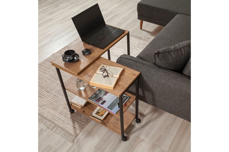 Lantenot Sidobord 76 cm - Natur/Svart - Möbler - Bord & matgrupper - Avlastningsbord - Lampbord