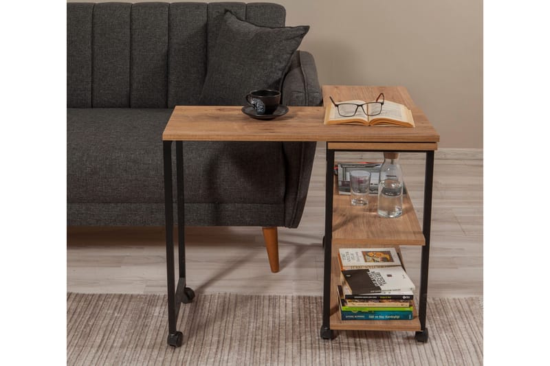 Lantenot Sidobord 76 cm - Natur/Svart - Möbler - Bord & matgrupper - Avlastningsbord - Lampbord