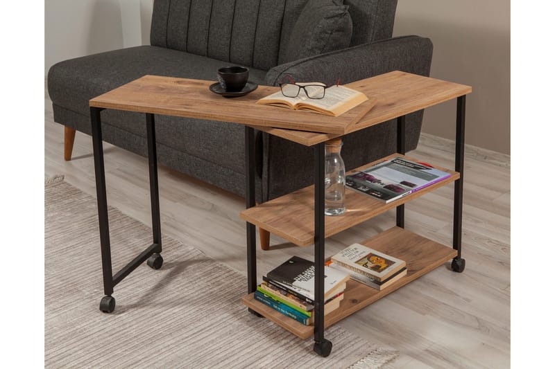 Lantenot Sidobord 76 cm - Natur/Svart - Möbler - Bord & matgrupper - Avlastningsbord - Lampbord