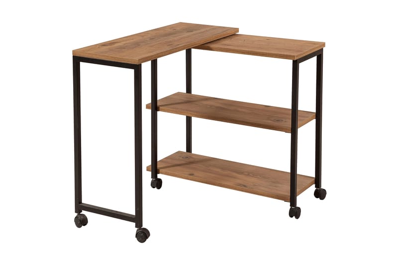 Lantenot Sidobord 76 cm, Natur/Svart