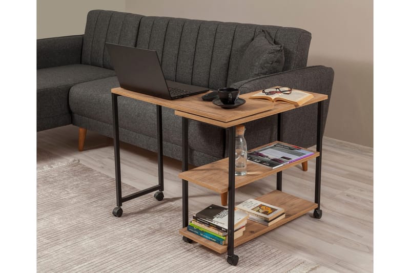 Lantenot Sidobord 76 cm - Natur/Svart - Möbler - Bord & matgrupper - Avlastningsbord - Lampbord