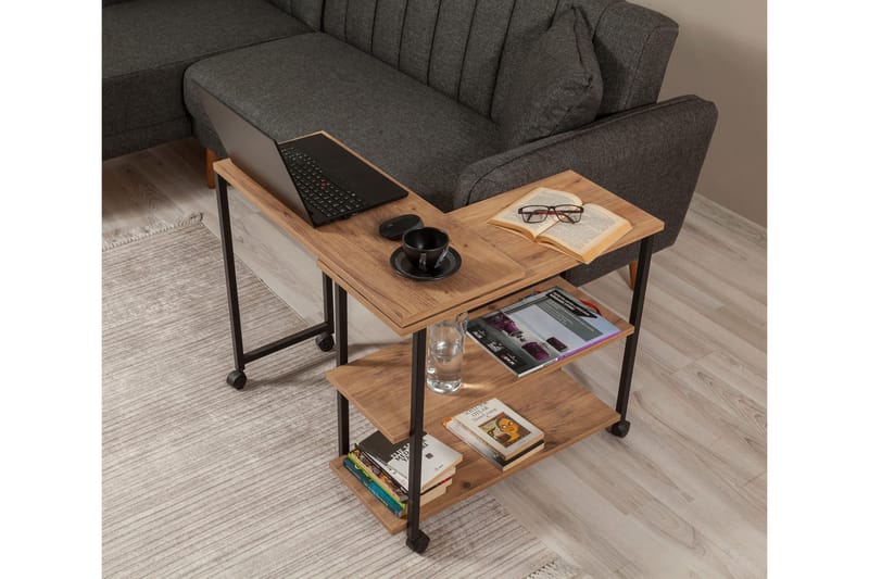 Lantenot Sidobord 76 cm - Natur/Svart - Möbler - Bord & matgrupper - Avlastningsbord - Lampbord