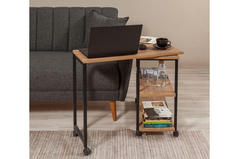 Lantenot Sidobord 76 cm - Natur/Svart - Möbler - Bord & matgrupper - Avlastningsbord - Lampbord