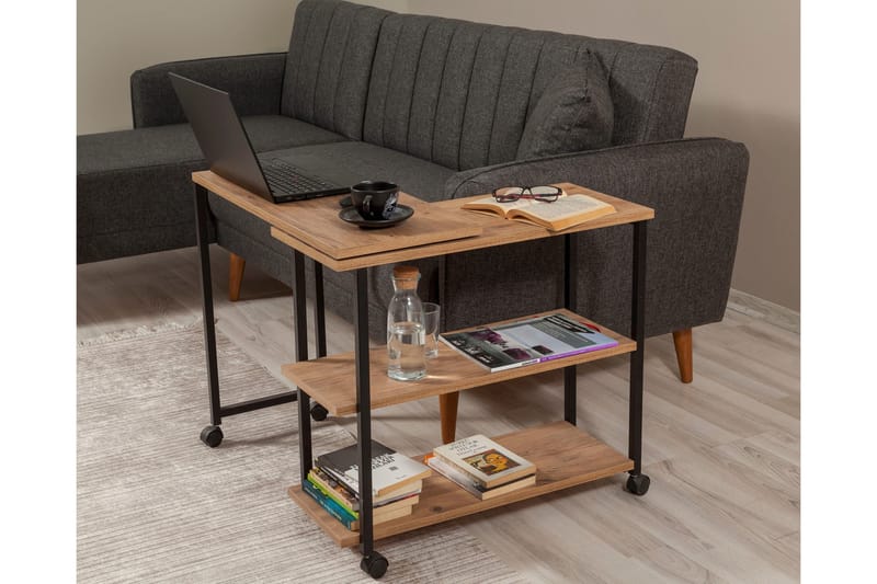 Lantenot Sidobord 76 cm - Natur/Svart - Möbler - Bord & matgrupper - Avlastningsbord - Lampbord