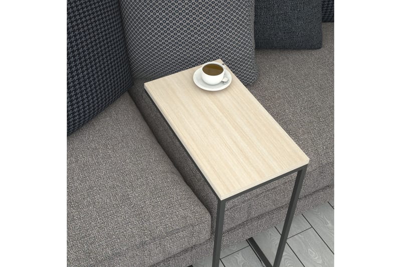 Maddeson Sidobord 46 cm - Beige/Svart - Möbler - Bord & matgrupper - Avlastningsbord - Lampbord