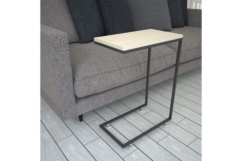 Maddeson Sidobord 46 cm - Beige/Svart - Möbler - Bord & matgrupper - Avlastningsbord - Lampbord