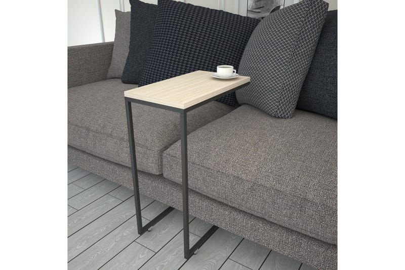 Maddeson Sidobord 46 cm - Beige/Svart - Möbler - Bord & matgrupper - Avlastningsbord - Lampbord