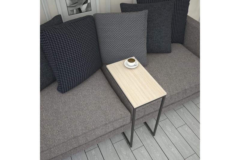 Maddeson Sidobord 46 cm - Beige/Svart - Möbler - Bord & matgrupper - Avlastningsbord - Lampbord