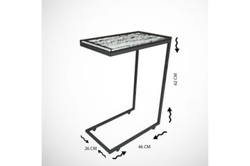 Maddeson Sidobord 46 cm - Ljus Natur/Svart - Möbler - Bord & matgrupper - Avlastningsbord - Lampbord