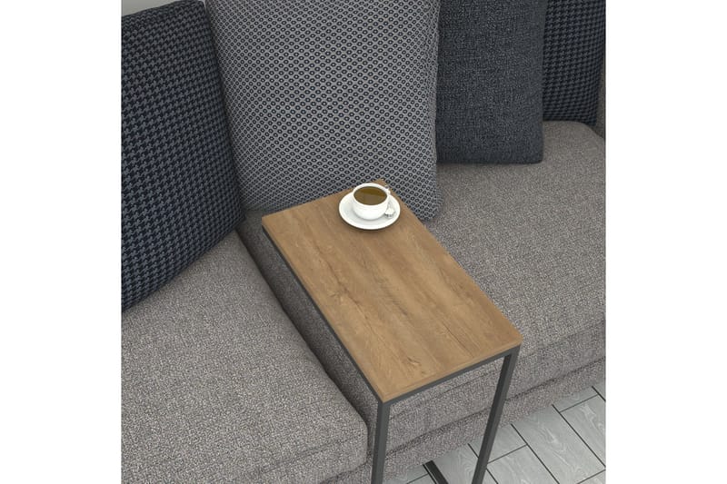 Maddeson Sidobord 46 cm - Mörk Natur/Svart - Möbler - Bord & matgrupper - Avlastningsbord - Lampbord