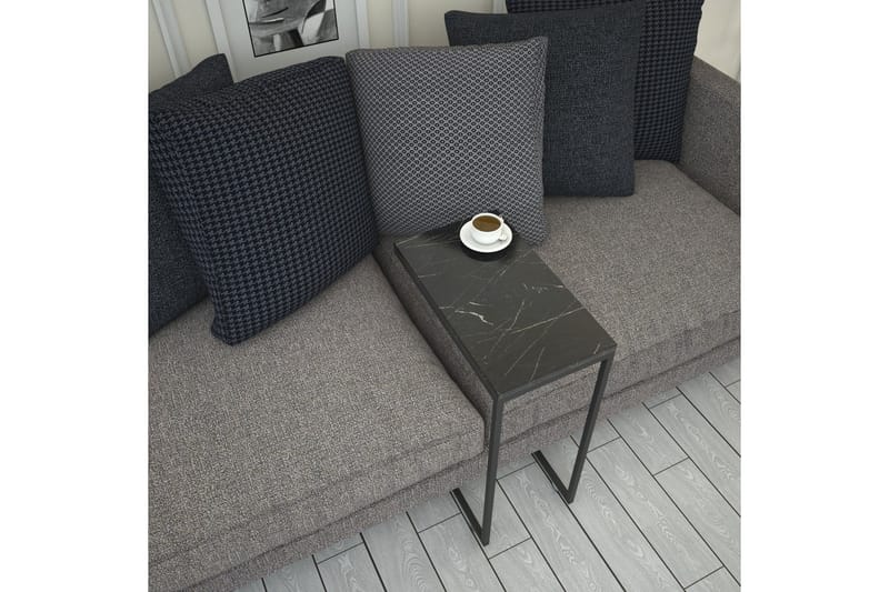 Maddeson Sidobord 46 cm - Svart/Vit - Möbler - Bord & matgrupper - Avlastningsbord - Lampbord