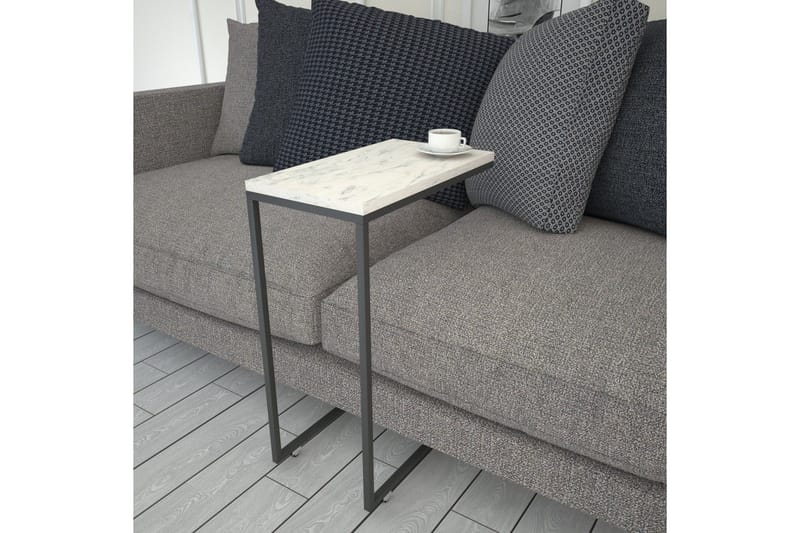 Maddeson Sidobord 46 cm - Svart/Vit - Möbler - Bord & matgrupper - Avlastningsbord - Lampbord