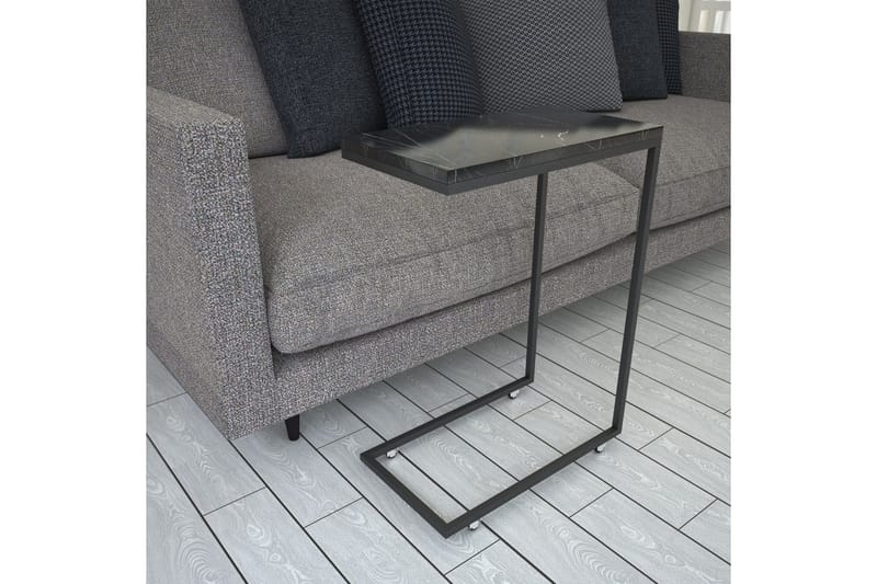 Maddeson Sidobord 46 cm - Svart/Vit - Möbler - Bord & matgrupper - Avlastningsbord - Lampbord