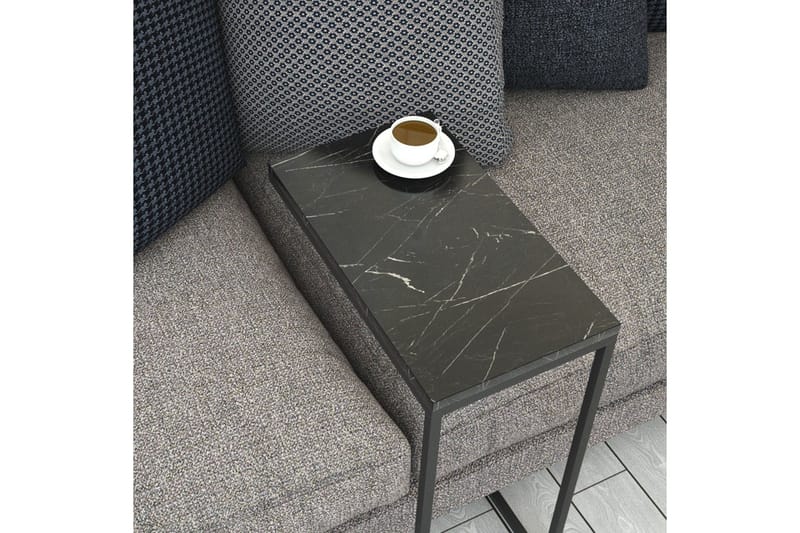 Maddeson Sidobord 46 cm - Svart/Vit - Möbler - Bord & matgrupper - Avlastningsbord - Lampbord