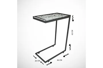 Maddeson Sidobord 46 cm - Svart/Vit - Möbler - Bord & matgrupper - Avlastningsbord - Lampbord
